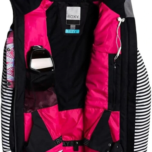 Roxy Girls Frozen Flow Snow Jacket DryFlight 15K Size 14 years (XL) or Woman(XS) - Picture 2 of 9